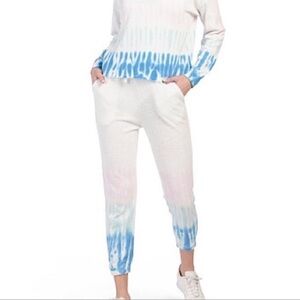 SPLENDID SET Sunrise Ombré White Tie Dye set Size S